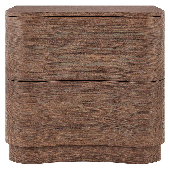 Mirae 2-Drawer Curved Nightstand