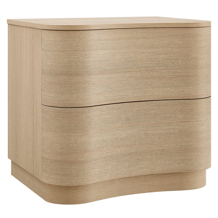 Mirae 2-Drawer Curved Nightstand
