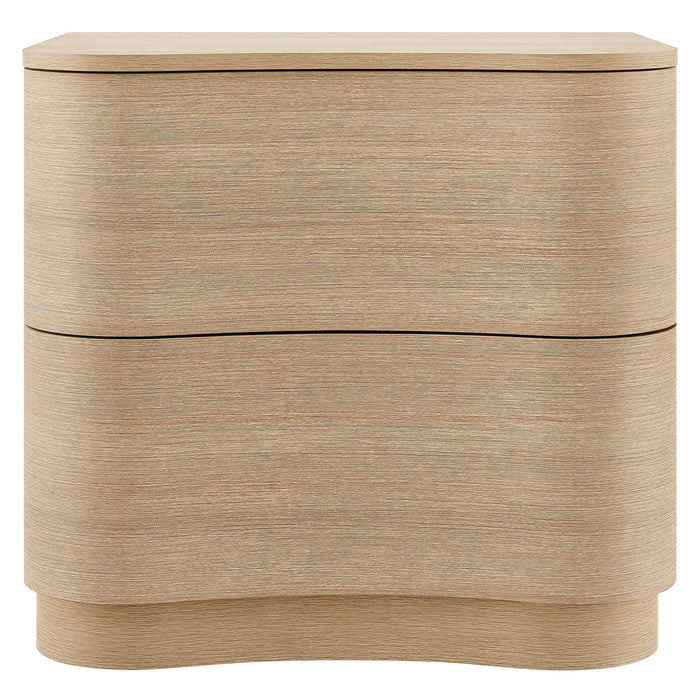 Mirae 2-Drawer Curved Nightstand