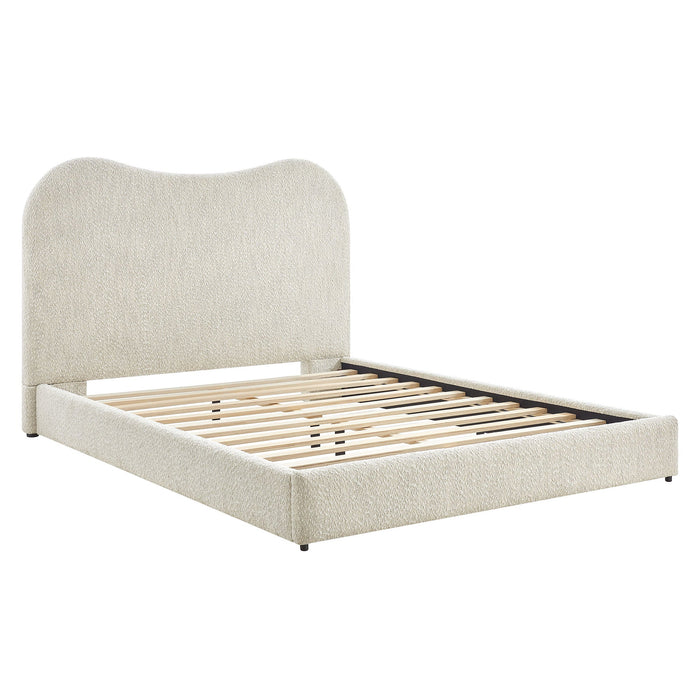 Seluna Boucle Queen Platform Bed
