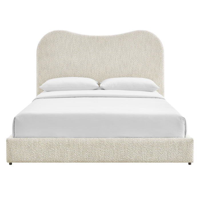 Seluna Boucle Queen Platform Bed