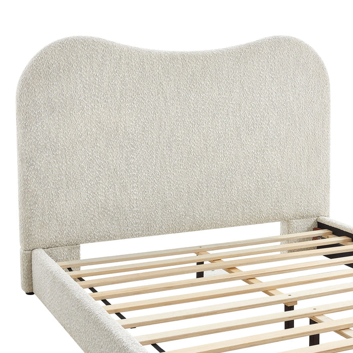 Seluna Boucle Queen Platform Bed