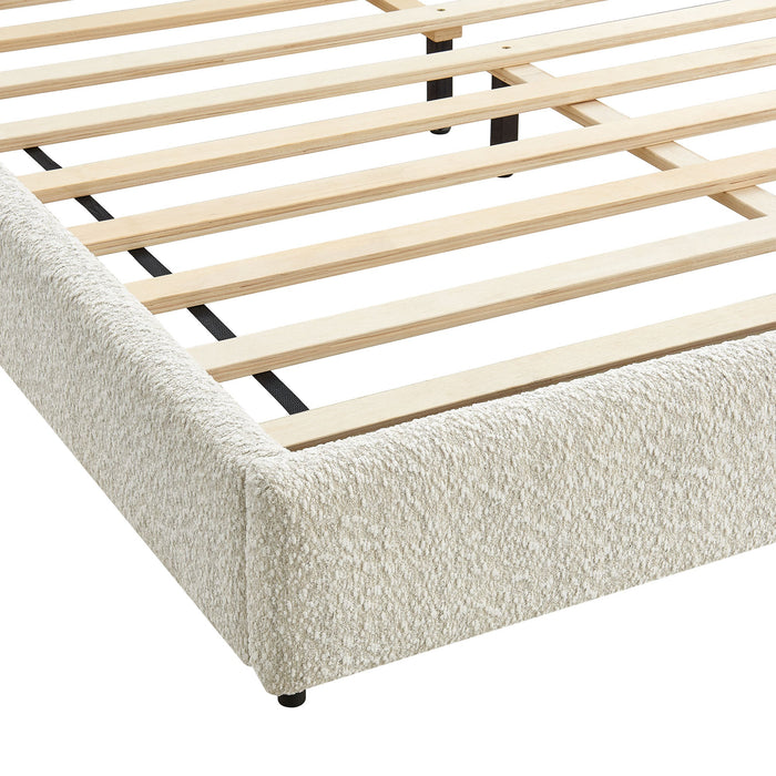 Seluna Boucle Queen Platform Bed