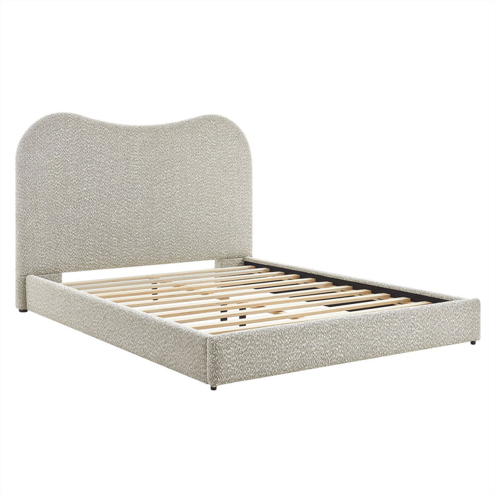 Seluna Boucle Queen Platform Bed