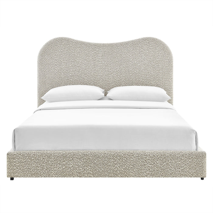 Seluna Boucle Queen Platform Bed
