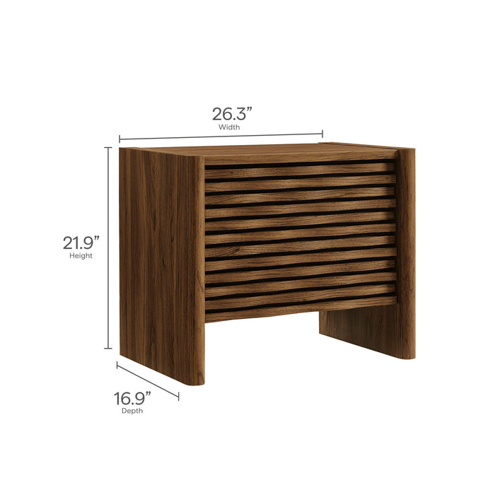 Emric Wave Nightstand