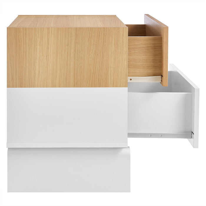 Nolia 2-Drawer Color Block Nightstand
