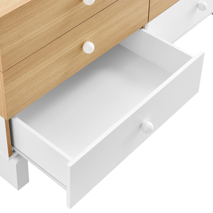 Nolia 6-Drawer Color Block Dresser