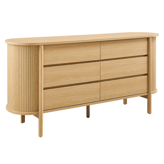 Cadence 6-Drawer Curved Dresser