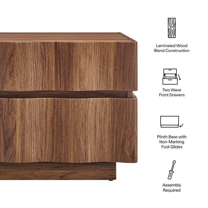 Isola 2 Drawer Nightstand