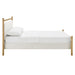 Ginny Platform Bed Frame Light Oak Heathered Ivory / Queen