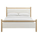 Ginny Platform Bed Frame Light Oak Heathered Ivory / Queen