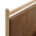 Ginny Vegan Leather Platform Bed Frame Light Oak Canyon / Queen