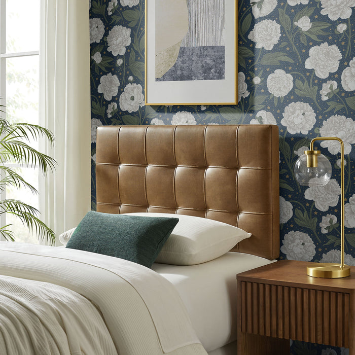 Lily Vegan Leather Headboard Toast / Twin