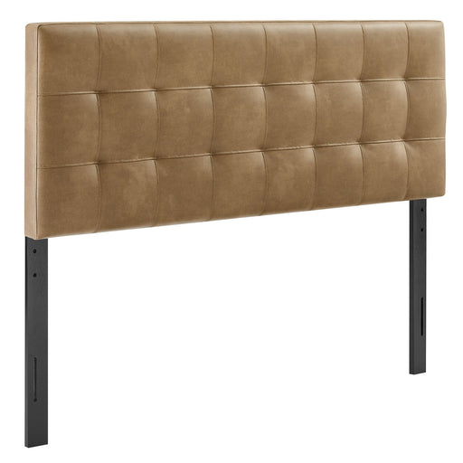 Lily Vegan Leather Headboard Toast / Queen