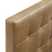 Lily Vegan Leather Headboard Toast / Queen
