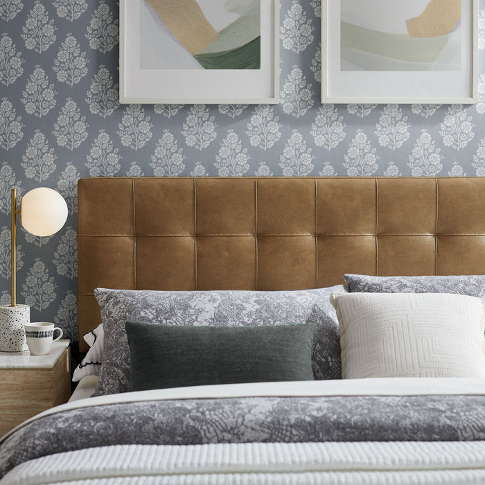 Lily Vegan Leather Headboard Toast / Queen