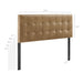 Lily Vegan Leather Headboard Toast / Queen