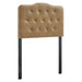 Annabel Faux Leather Queen Headboard Toast / Twin