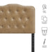 Annabel Faux Leather Queen Headboard Toast / Twin