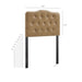 Annabel Faux Leather Queen Headboard Toast / Twin