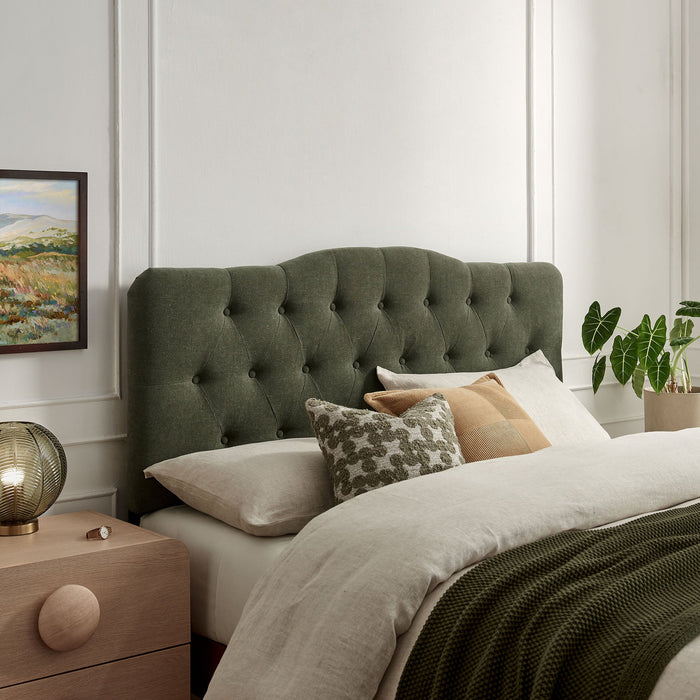 Annabel Upholstered Headboard Sage / Full