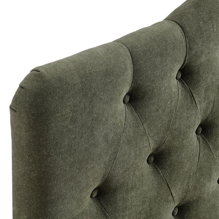 Annabel Upholstered Headboard Sage / Queen