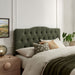 Annabel Upholstered Headboard Sage / Queen