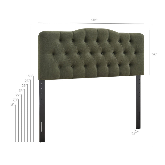 Annabel Upholstered Headboard Sage / Queen