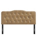 Annabel Faux Leather Queen Headboard Toast / Queen