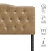 Annabel Faux Leather Queen Headboard Toast / Queen