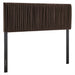 Eloise Upholstered Headboard Chocolate Brown / Queen