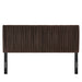 Eloise Upholstered Headboard Chocolate Brown / Queen