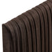 Eloise Upholstered Headboard Chocolate Brown / Queen