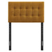 Emily Upholstered Fabric Headboard Copper / Twin