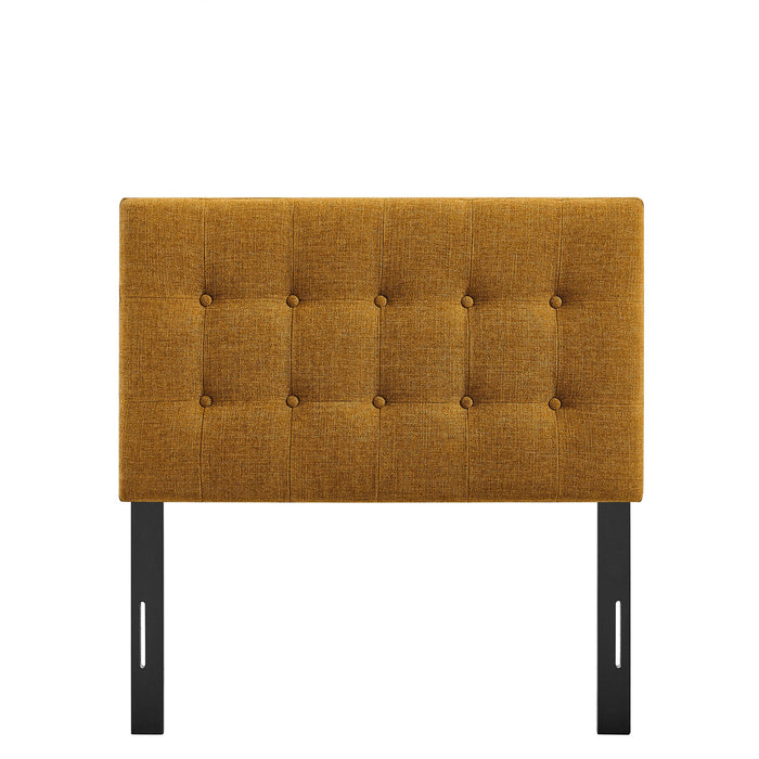 Emily Upholstered Fabric Headboard Copper / Twin