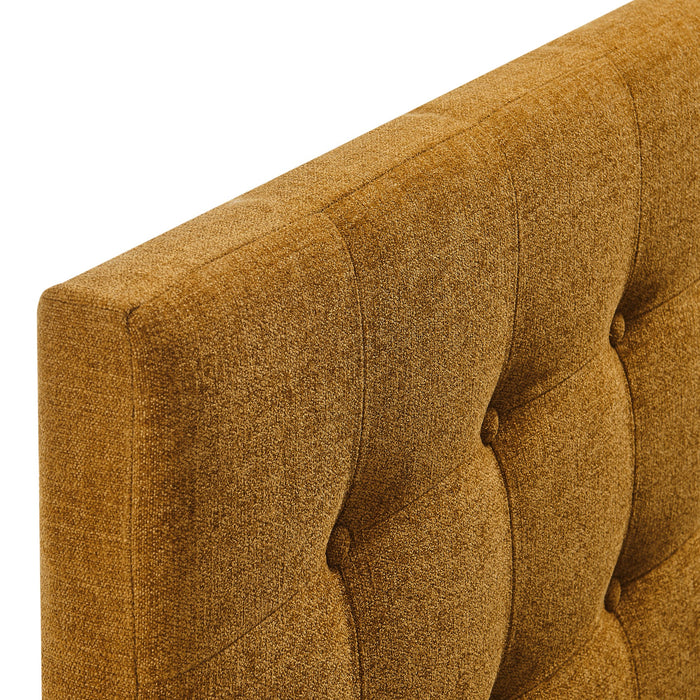 Emily Upholstered Fabric Headboard Copper / Twin