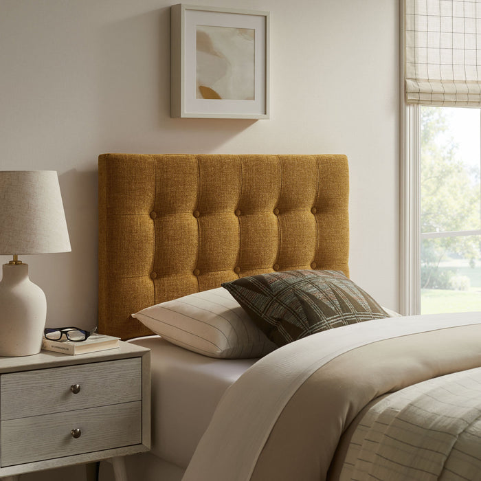 Emily Upholstered Fabric Headboard Copper / Twin