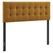 Emily Upholstered Fabric Headboard Copper / Full