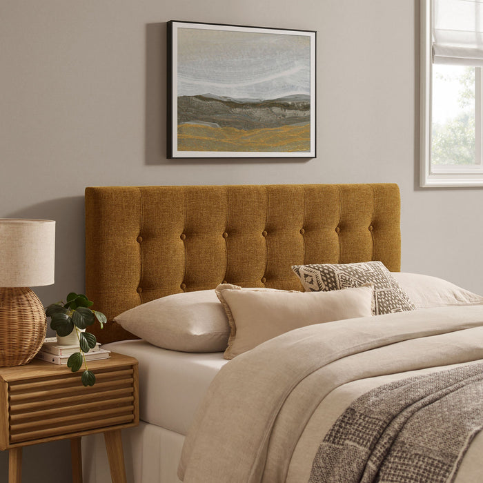 Emily Upholstered Fabric Headboard Copper / Full