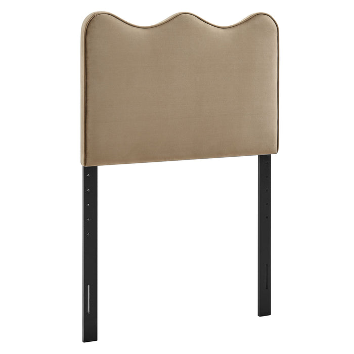 Athena Upholstered Headboard Taupe / Twin