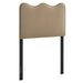 Athena Upholstered Headboard Taupe / Twin