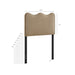 Athena Upholstered Headboard Taupe / Twin