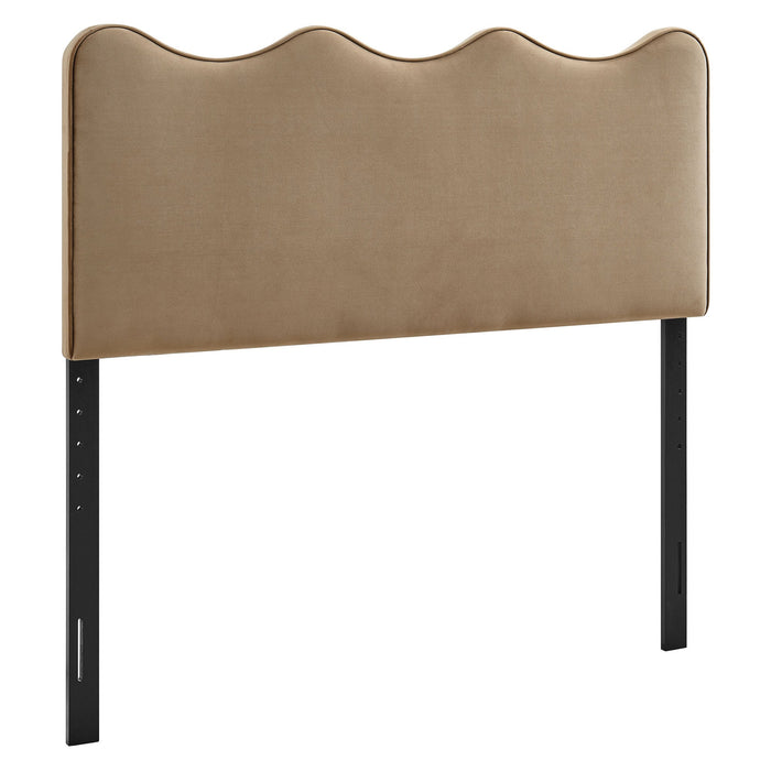 Athena Upholstered Headboard Taupe / Full