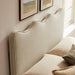 Athena Striped Fabric Upholstered Headboard Oatmeal Stripe / Queen