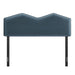 Cosette Performance Velvet Headboard Cadet Blue / Queen