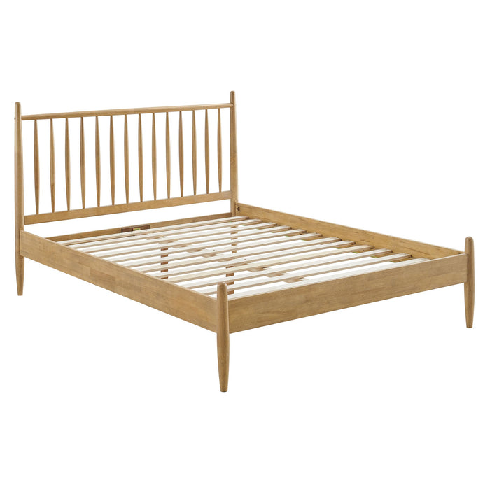 Zane Spindle Bed Light Oak / Queen