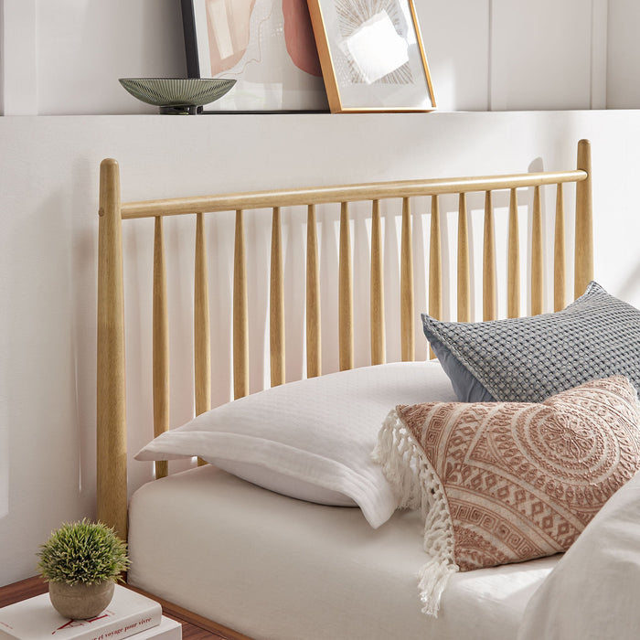 Zane Spindle Bed Light Oak / Queen