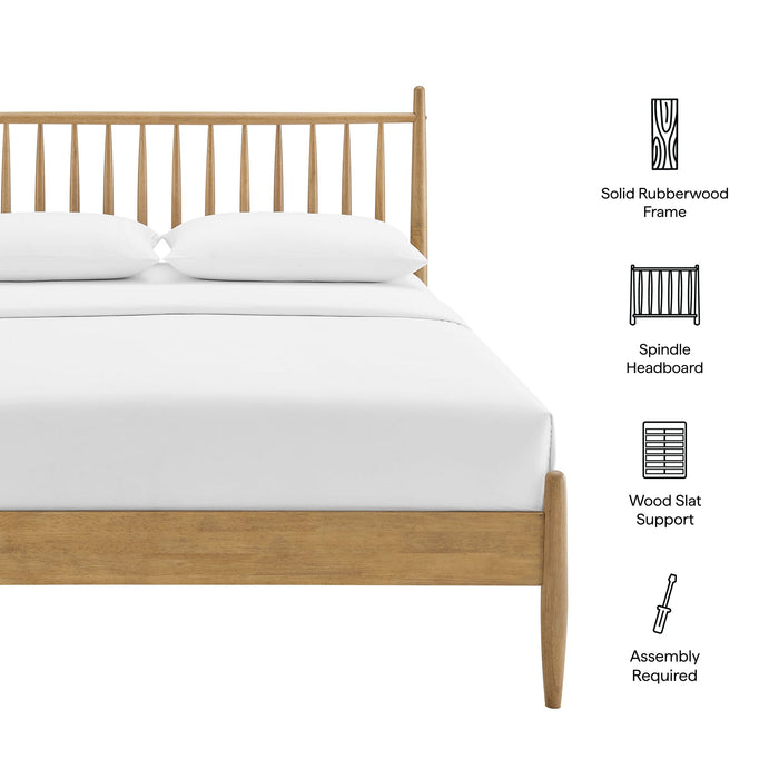 Zane Spindle Bed Light Oak / Queen