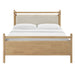 Leni Wood Platform Bed Frame Light Oak Heathered Ivory / Queen